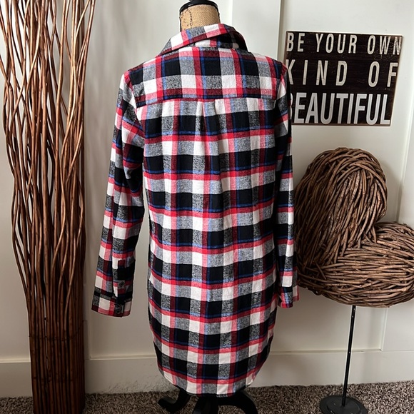Forever21 Flannel Plaid Tunic - Picture 4 of 6